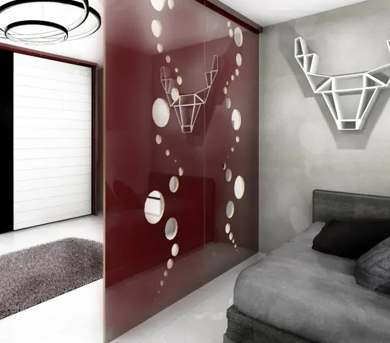 Deliaca stena Bubble- decentný motív v interiéri