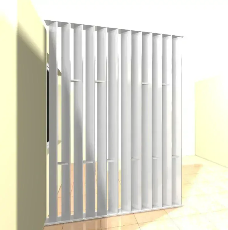 Deliaca stena Lamely s poličkami - decentný pohľad